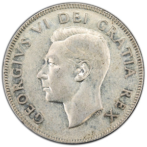 SOLD Canada 1949 Hoof/9 50 Cents Half Dollar Silver Coin - Very Fine +