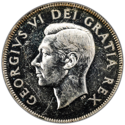 Canada 1949 50 Cents Half Dollar Silver Coin