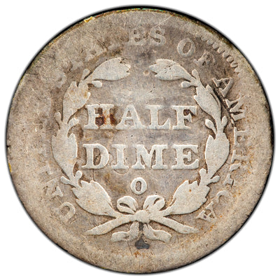 United States 1848-O Seated Liberty Half Dime Silver Coin