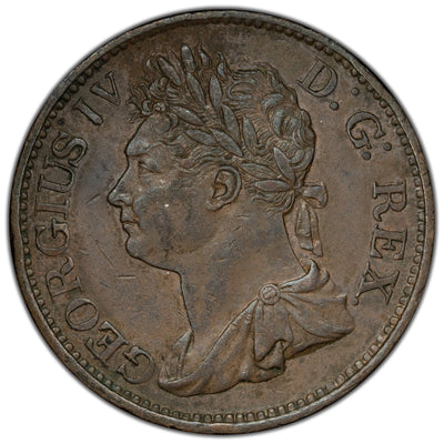 Ireland 1822 1/2d Half Penny Coin KM #150