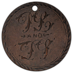 Canada N.D Large Cent Love Token - Holed