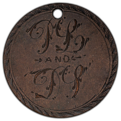 Canada N.D Large Cent Love Token - Holed
