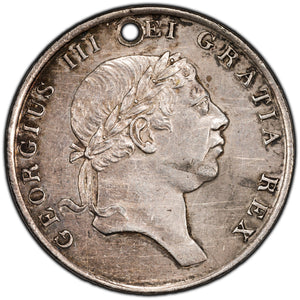 SOLD Great Britain 1812 One Shilling Six Pence 1s6d Silver Bank Token KM #Tn3 - Holed