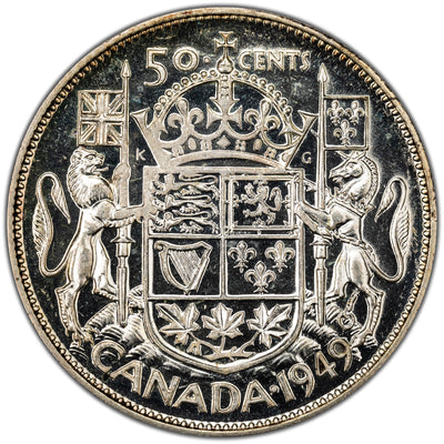Canada 1949 50 Cents Half Dollar Silver Coin