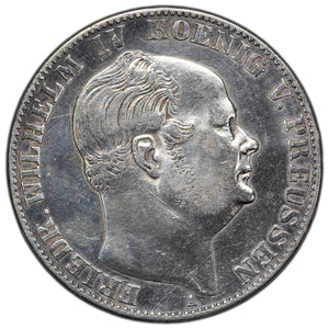 SOLD Germany Prussia 1860-A Vereinsthaler Silver Coin KM #471 - Polished