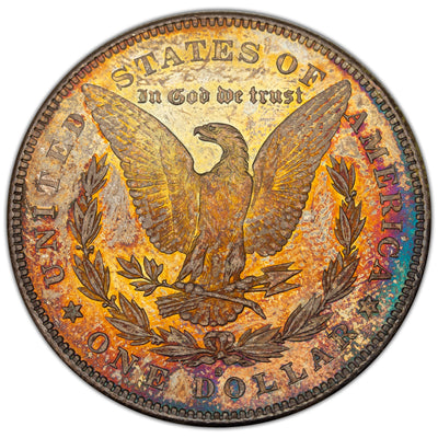 SOLD United States 1878-S $1 Morgan Silver Dollar Coin - Beautiful Reverse Toning
