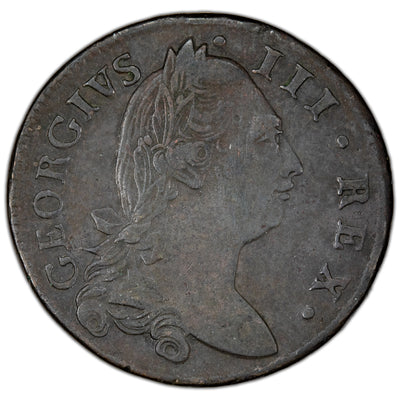 Ireland 1782 1/2d Half Penny Coin SP #6614