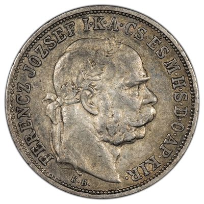 SOLD Hungary 1908 5 Korona Silver Coin
