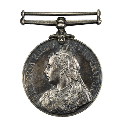 SOLD South Africa Boer War Queens Silver Medal - Pᵀᴱ J. Rhind - Gordon Highlanders