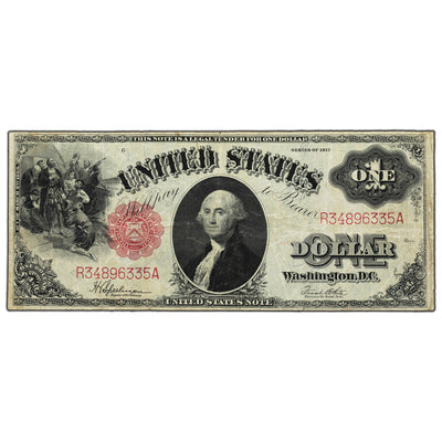 SOLD United States 1917 $1 Legal Tender Large Size Note - VF