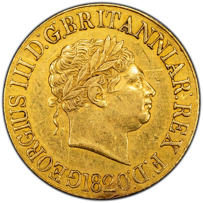 SOLD Great Britain 1820 Sovereign Gold Coin - Rim Damage / Ex. Jewellery