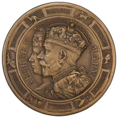 Great Britain 1935 King George V Queen Mary Silver Jubilee Medal 51mm