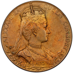 Great Britain 1902 Edward VII 55mm Bronze Medal
