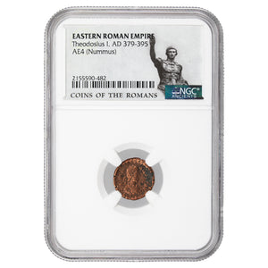 SOLD Ancient Rome AD 379-395 Theodosius I AE4 (Nummus) Coin - NGC Ancients