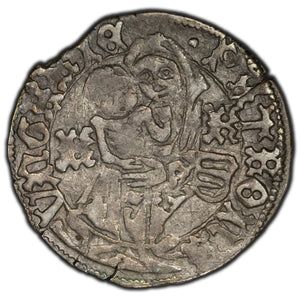 SOLD Hungary 1468-1490 K-K Denar Silver Coin