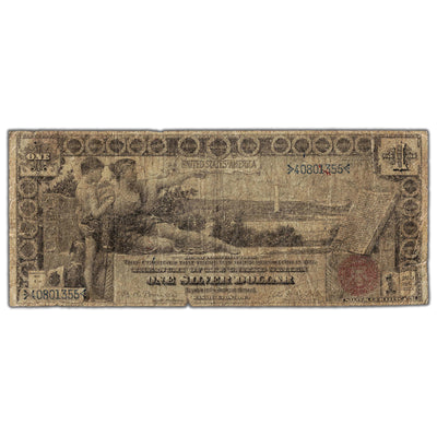 SOLD United States 1896 $1 "Educational" Silver Certificate Note - Circulated