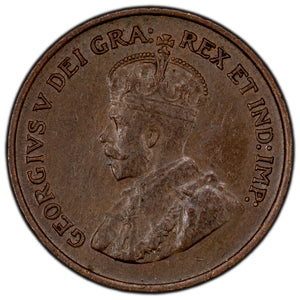 SOLD Canada 1924 1 Small Cent Coin - Better Date - EF-40