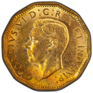 SOLD Canada 1943 5 Cents Tombac Coin - Choice Uncirculated / Nice Colour