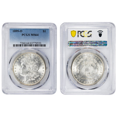 SOLD United States 1899-O $1 Morgan Silver Dollar Coin - PCGS MS-64