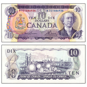 SOLD $10 1971 Bank of Canada Note *TC Replacement Prefix BC-49cA - EF