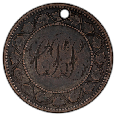 Canada N.D Large Cent Love Token - Holed
