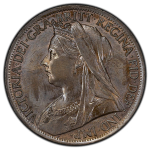 SOLD Great Britain 1895 1 One Penny Coin KM #760