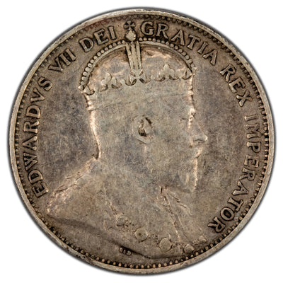 Newfoundland 1904-H 20 Cents Silver Coin - ICCS F-15