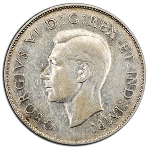 SOLD Canada 1946 Hoof/6 50 Cents Half Dollar Silver Coin - Very Fine