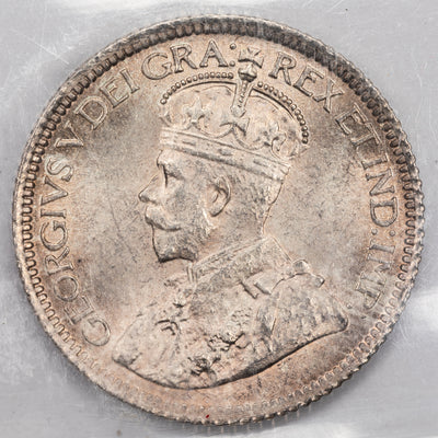 Newfoundland 1919-c 10 Cents Silver Coin - ICCS MS-64