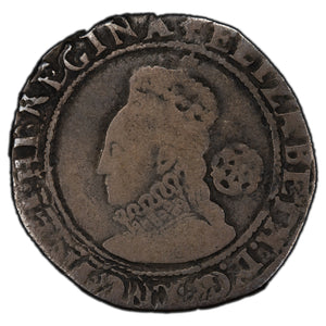 SOLD Great Britain 1580 6 Six Pence Silver Coin - Clipped Edges