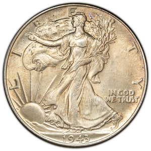 SOLD United States 1943 50 Cents Walking Liberty Half Dollar Silver Coin