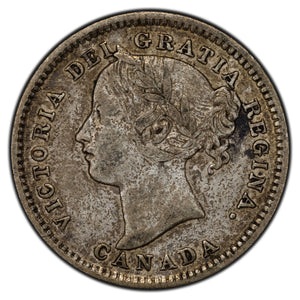 SOLD Canada 1896 Obverse 6 10 Cents Dime Silver Coin - F/VF