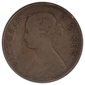 SOLD Newfoundland 1885 Large Cent Coin - VG