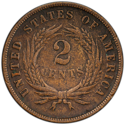 United States 1866 2 Cents Coin