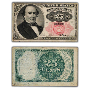 SOLD United States 1874 25 Cents Fractional Currency Note Fr #1308