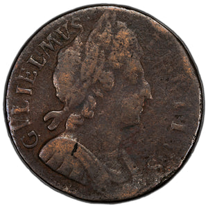 SOLD Great Britain 1697 1/2d Half Penny Coin KM #475
