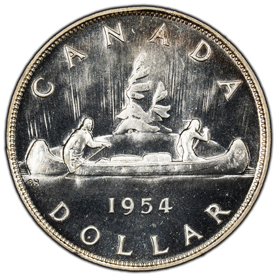 SOLD Canada 1954 $1 Silver Dollar Coin - PL Proof-Like Strike