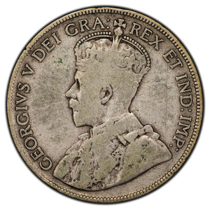 SOLD Canada 1932 50 Cents Silver Coin - Key Date Issue - VG