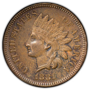 SOLD United States 1881 Indian Head One Cent Coin