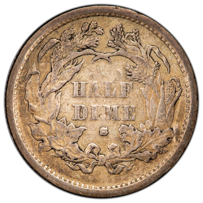 United States 1872-S Seated Liberty Half Dime Silver Coin