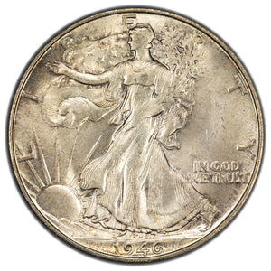 SOLD United States 1946-S 50 Cents Walking Liberty Half Dollar Silver Coin