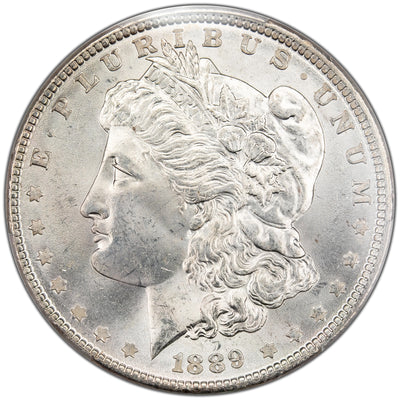 SOLD United States 1889 $1 Morgan Silver Dollar Coin - PCGS MS-63