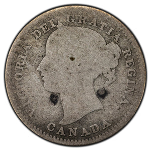 SOLD Canada 1858 10 Cents Dime Silver Coin - First Year of Issue - Filler