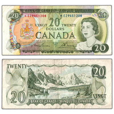 $20 1969 Bank of Canada Note *EZ Replacement Prefix BC-50bA - VF