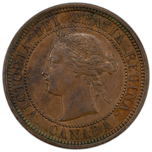 SOLD Canada 1886 1 Large Cent Coin - EF-40