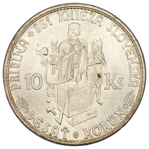 SOLD Slovakia 1944 10 Korun Silver Coin