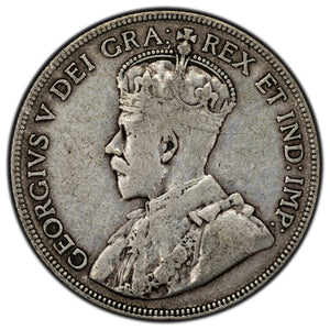 SOLD Canada 1936 50 Cents Half Dollar Silver Coin - Fine