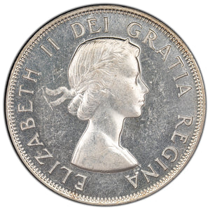 SOLD Canada 1954 50 Cents Half Dollar Silver Coin - Almost Uncirculated +