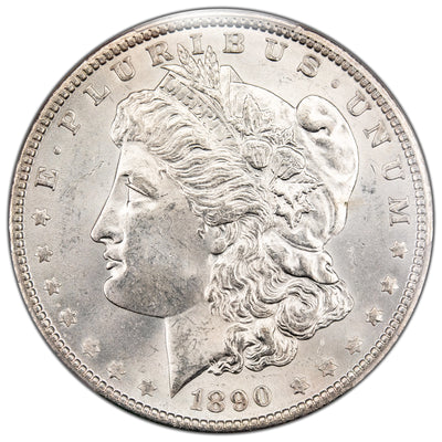 SOLD United States 1890 $1 Morgan Silver Dollar Coin - MS-63
