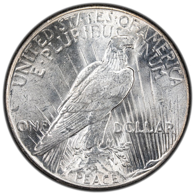 United States 1928 $1 Peace Dollar Silver Coin - Obverse Graffiti